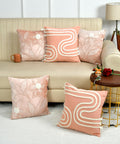 Ode & Cleo Embroidery Cotton Cushion Covers 18X18 In With Zip Closure,Cushion Cover For Sofa,Flower Dori Multicolor Pillow Cover
