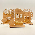 Ramadan Advent Calendar Eid Mubarak Wooden Countdown Calendars Tracker Date Gift For Kids Arabic Muslim Islamic Holiday Table Ho