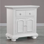 American Woodcrafters Cottage Traditions 1 Drawer Nightstand Eggshell White Wood 6510-412