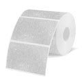 Yegawen 3X2 Inch Holographic Thermal Labels, Shiny Silver Thermal Sticker Labels, Rainbow Glitter Stickers For Price, Barcode, M