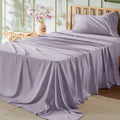 Bedsure Twin Sheets Set - Soft Twin Bed Sheets, 3 Pieces Hotel Luxury Lavender Sheets Twin, Easy Care Polyester Microfiber Cooli