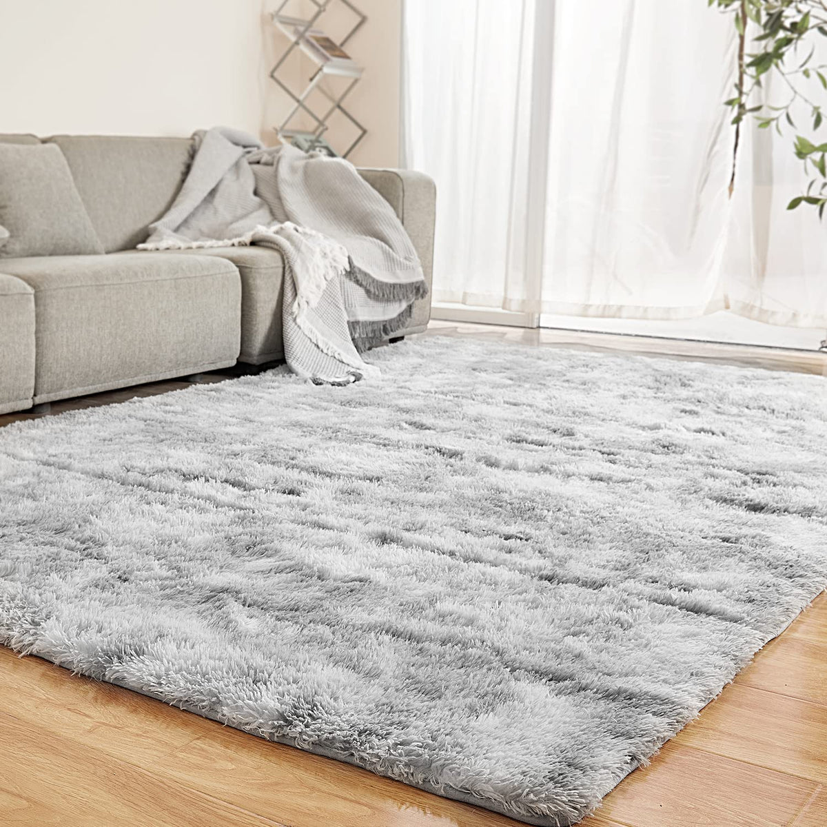 Lfhht Soft Fluffy 5X7 Shag Area Rugs For Bedroom, Plush Fuzzy Shaggy Carpet Rugs For Living Room Classroom Nursery Home Decor, T