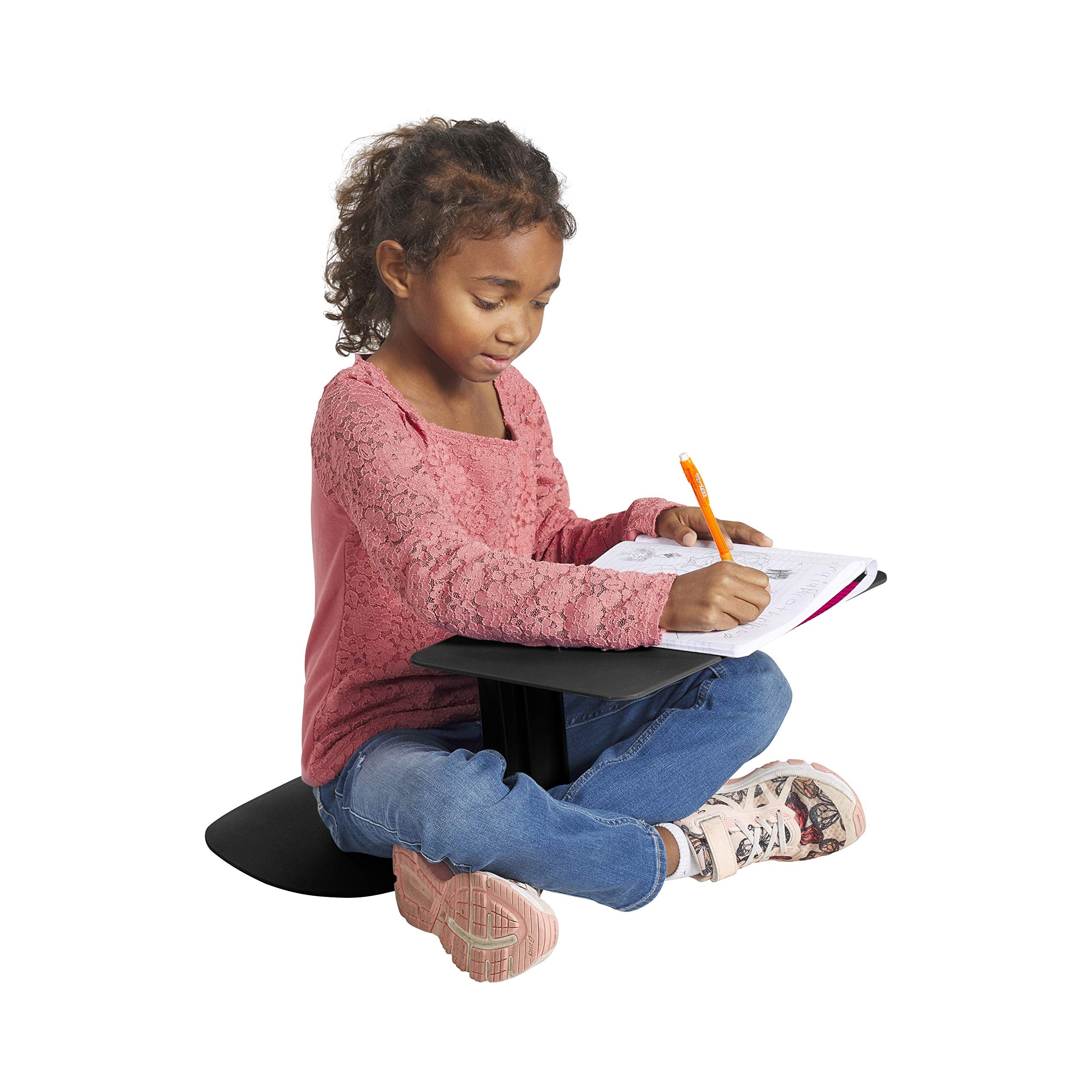 Ecr4Kids The Surf Portable Lap Desk, Flexible Seating, Black, 10-Pack