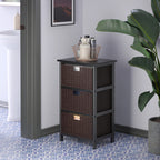 Winsome Omaha Storage Rack, 3 Storage Baskets, Black