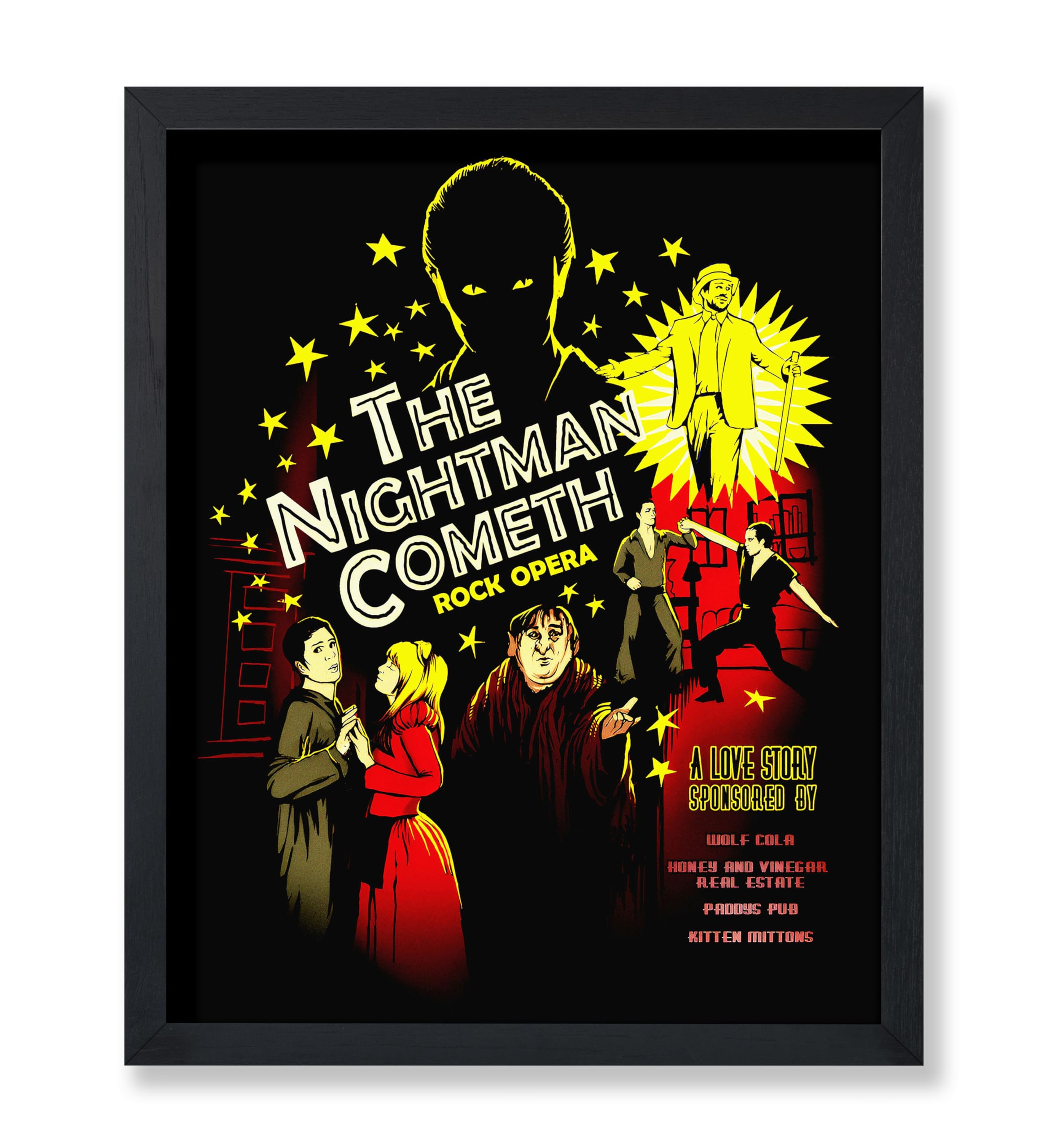 Poster Master Nightman Cometh Poster - Its Always Sunny in Philadelphia Print - Television Series Art - Gift for Men & Women - 