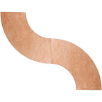 Flash Furniture Ginny 7.25 ft. x 2.5 ft. Serpentine Wood Folding Banquet Table