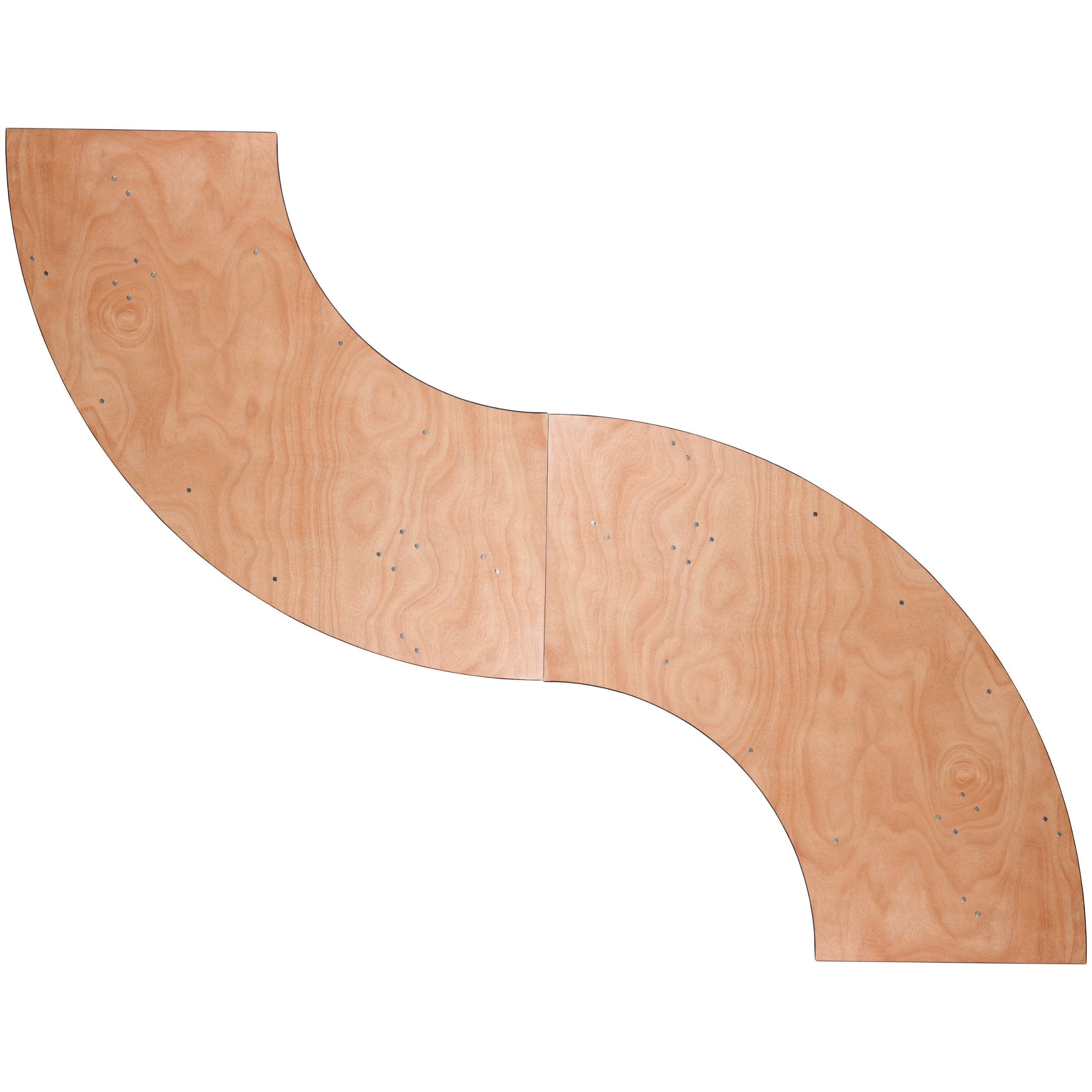 Flash Furniture Ginny 7.25 ft. x 2.5 ft. Serpentine Wood Folding Banquet Table