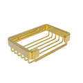 Allied Brass BSK-30SR Rectangular Soap Shower Basket, Polished Brass