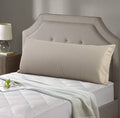 Evolive New 300Tc Thread Count 100% Cotton Body Pillow Cover/Case Replacement With Hidden Zipper Closure 21'X54' (Taupe)