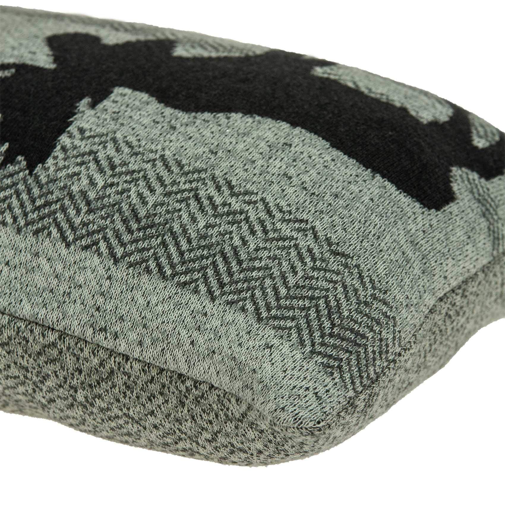 HomeRoots 100% Cotton Parkland Collection Buck Lodge Grey Pillow Cover