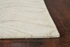 HomeRoots Decor 27-inch X 45-inch Wool Ivory Area Rug