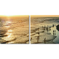 Baxton Studio VC-2158AB Painting Artwork, 19.68L x 1W x 19.68H, Wading in The Waves