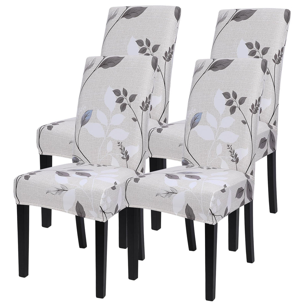 Searchi Printed Dining Room Chair Covers Set Of 4, Stretch Kitchen Chair Covers Washable Parsons Chair Slipcover Removable Dining Chair Protectors For Hotel,Ceremony(Floral Pattern3)