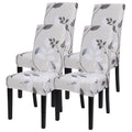 Searchi Printed Dining Room Chair Covers Set Of 4, Stretch Kitchen Chair Covers Washable Parsons Chair Slipcover Removable Dining Chair Protectors For Hotel,Ceremony(Floral Pattern3)