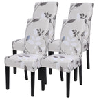 Searchi Printed Dining Room Chair Covers Set Of 4, Stretch Kitchen Chair Covers Washable Parsons Chair Slipcover Removable Dining Chair Protectors For Hotel,Ceremony(Floral Pattern3)