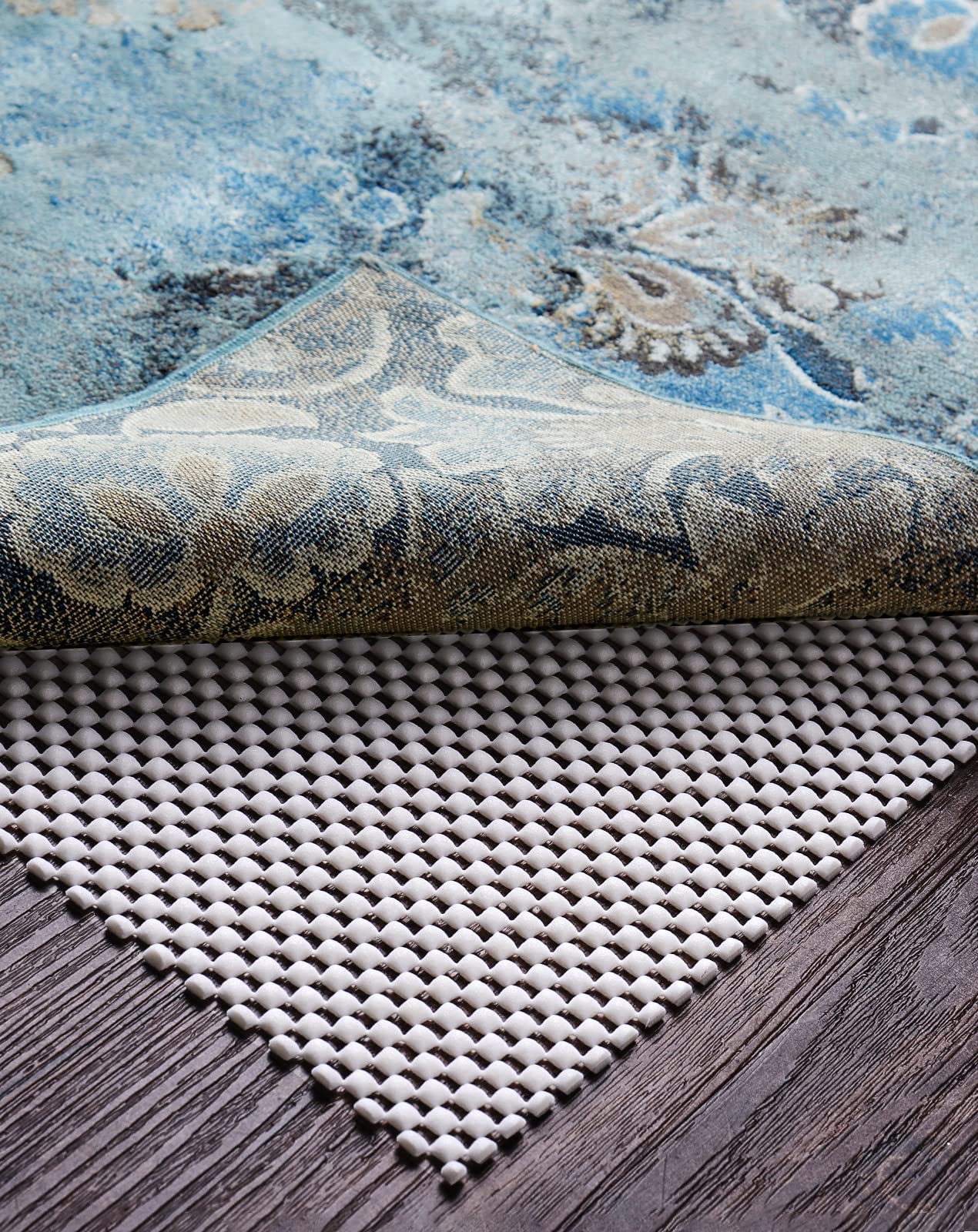 Veken Rug Gripper Pad for Hardwood Floors, Non Slip Rug Pads for Area Rugs, Thick Rug Grippers for Tile Floors, Under Carpet Ant