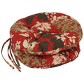 Blazing Needles 16-Inch Outdoor Round Chair Cushion, 16' X 16', Montfleuri Sangria 2 Count