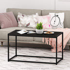 FURINNO Camnus Modern Living Coffee Table, Americano, 15.74 in x 30 in x 17.51 in