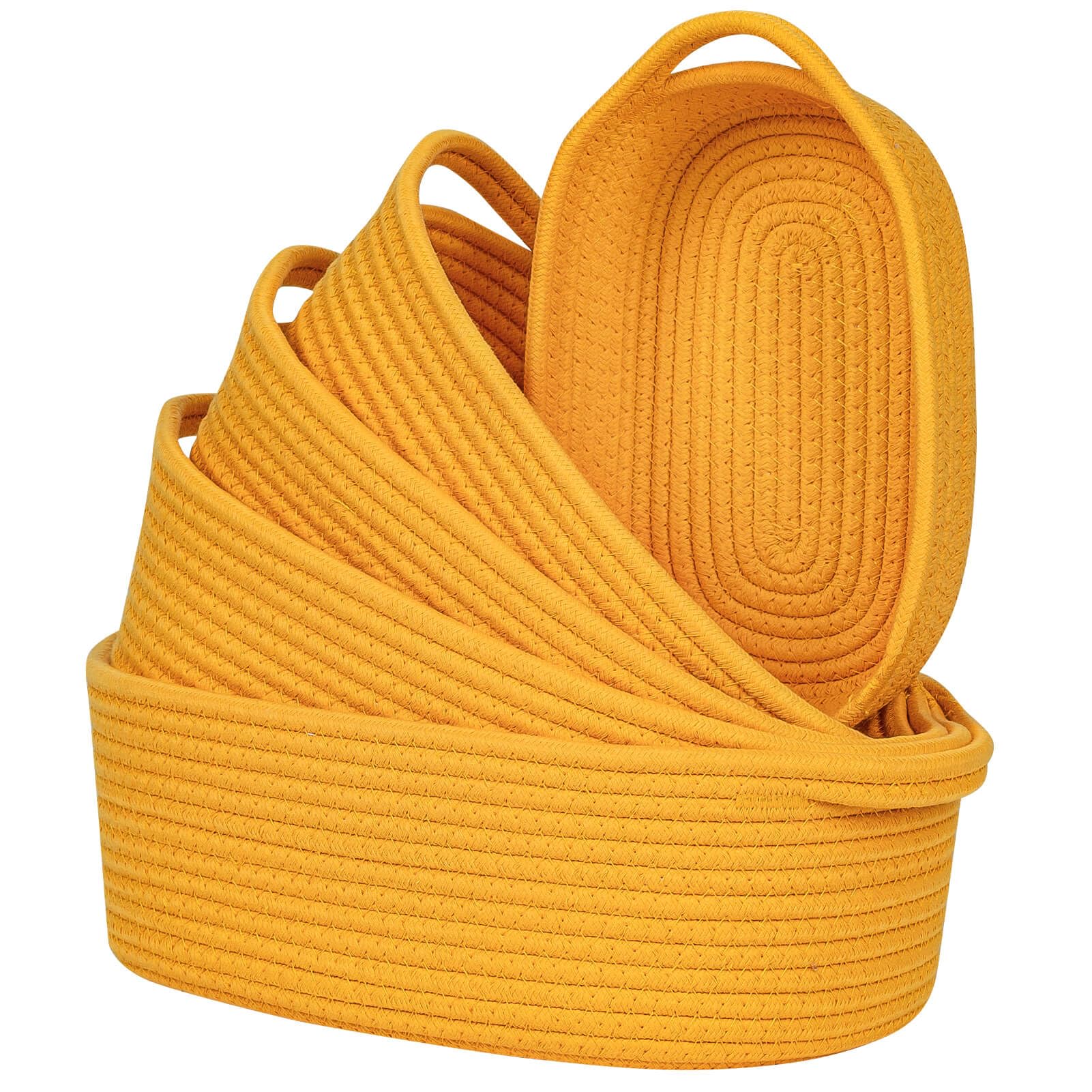 CubesLand Small Shelf Shelves Closet Basket,Woven Toy Basket Bin for Organizing,Storage Cube Organizer Basket Bin,Cute Rope Gift