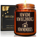 Briojoy New Home New Beginnings Candle - Housewarming Gifts for Women Men Friends - Hawaii Pineapple Soy Wax Candle for Her- Con