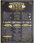97th Birthday Party Decorations for 97th Birthday (Ninety-Seven) - Remembering the Year 1929 - Party Supplies - Gifts for Men an