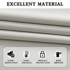 Donren 48 Inch Curtains For Boy'S Room - Room Darkening Thermal Insulated Window Drapes With Rod Pocket For Short Windows (2 Panels,52 X 48 Inch,Light Grey)