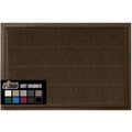 Gorilla Grip Dirt Grabber Mesh Door Mat, Low-Profile, Stain And Fade Resistant Heavy Duty Quick Dry Striped Doormat, Mats For Indoor Or Outdoor Entry, Shoe Scraper, Garage Entrance Mat, 35X23, Brown