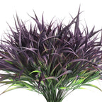 16 Bundles Artificial Plants Outdoor Fake Grass Greenery Stems Uv Resistant Faux Plastic Plants Shrubs For Spring Summer Home Ga