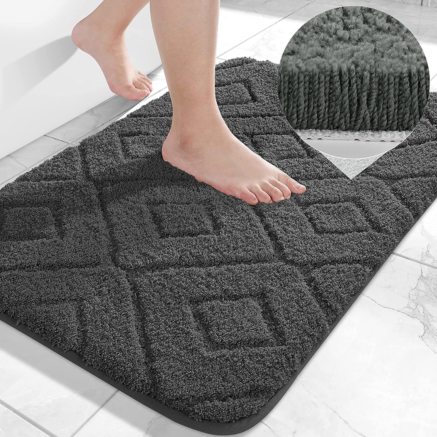 MAA HOME CONCEPT Anti Slip Mat for Bathroom Microfiber Bath Bathroom Mat Door Mat