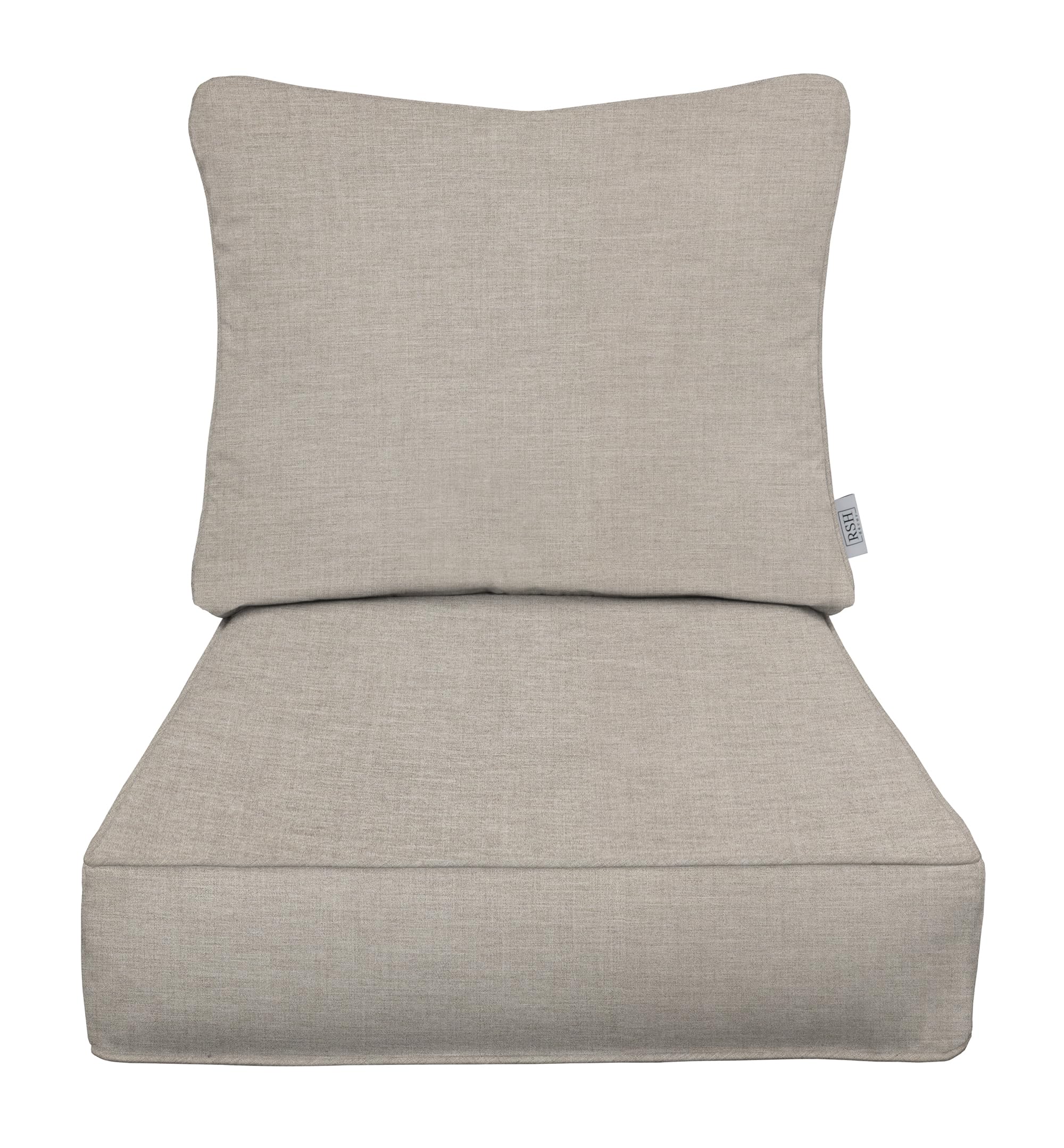 Rsh Decor: Sunbrella Deep Seating Cushion With Pillow Back | 24    X 27    Seat | Water And Fade-Resistant Performance Fabric |