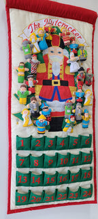 Nutcracker Advent Calendar By Pockets Of Learning | Interactive Christmas Holiday D  Cor | Embroidered Seasonal Soft Fabric Clot