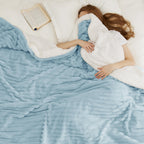 Bedsure King Size Sherpa Blanket - Super Soft Plush Fleece, Thick Warm Cozy Throw for Winter, Sky Blue, 108x90 Inches