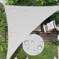 Windscreen4Less 5'X11'X12.1' Waterproof Sun Shade Sail Right Triangle Shade Canopy Cover Uv Block For Backyard Patio Deck Balcon