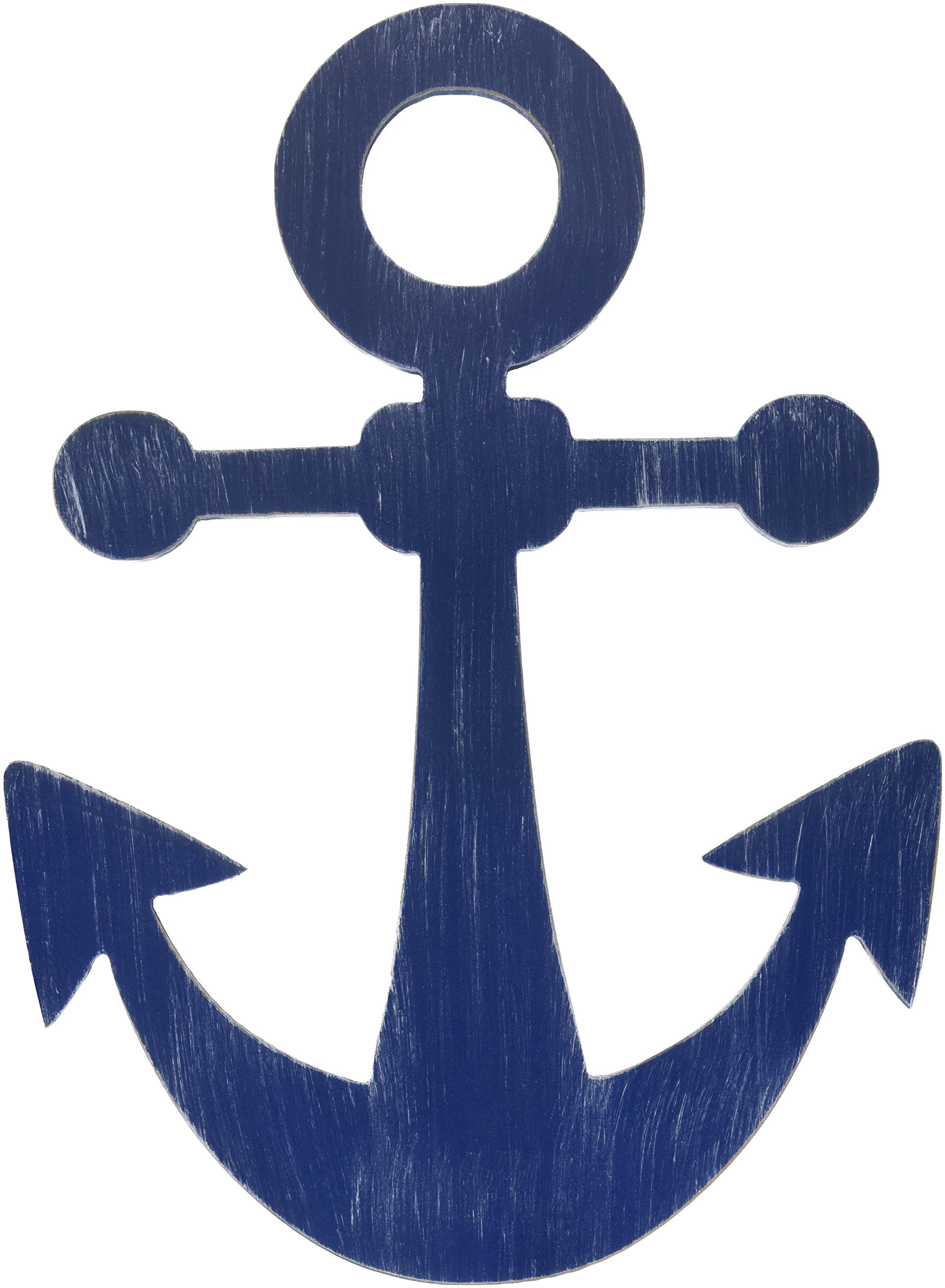 Little Love By Nojo Separates Collection Anchor Shaped Wall Art, Navy