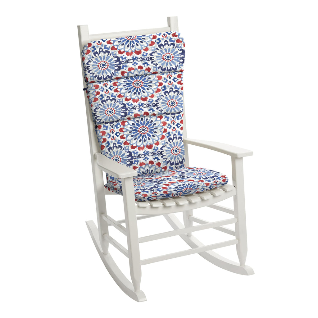 Arden Selections Outdoor Adirondack Or Rocking Chair Cushion, 20 X 17, Rain-Proof, Fade Resistant 17 X 20, Clark Blue