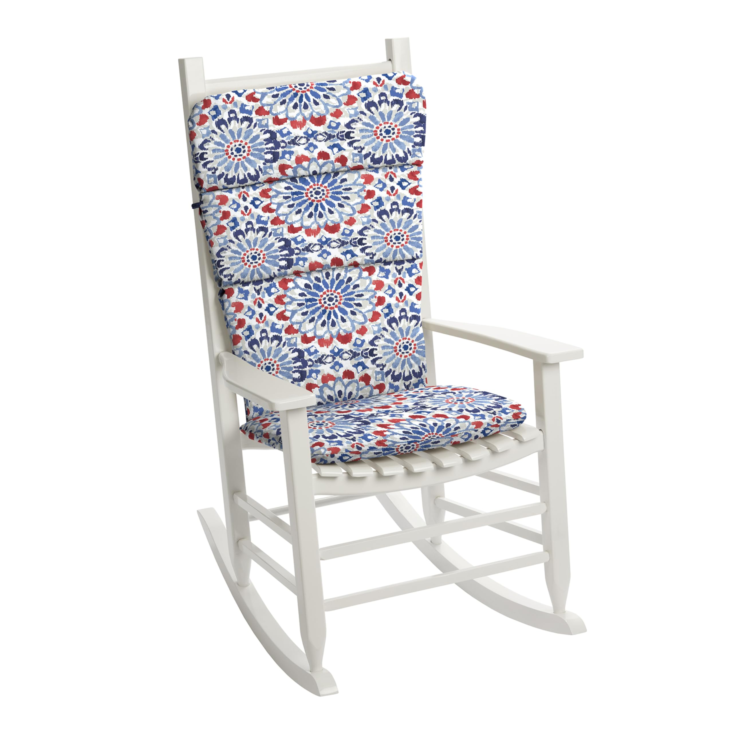 Arden Selections Outdoor Adirondack Or Rocking Chair Cushion, 20 X 17, Rain-Proof, Fade Resistant 17 X 20, Clark Blue