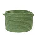 Colonial Mills Br69 18 By 18 By 12-Inch Boca Raton Solid Storage Basket, Moss Green