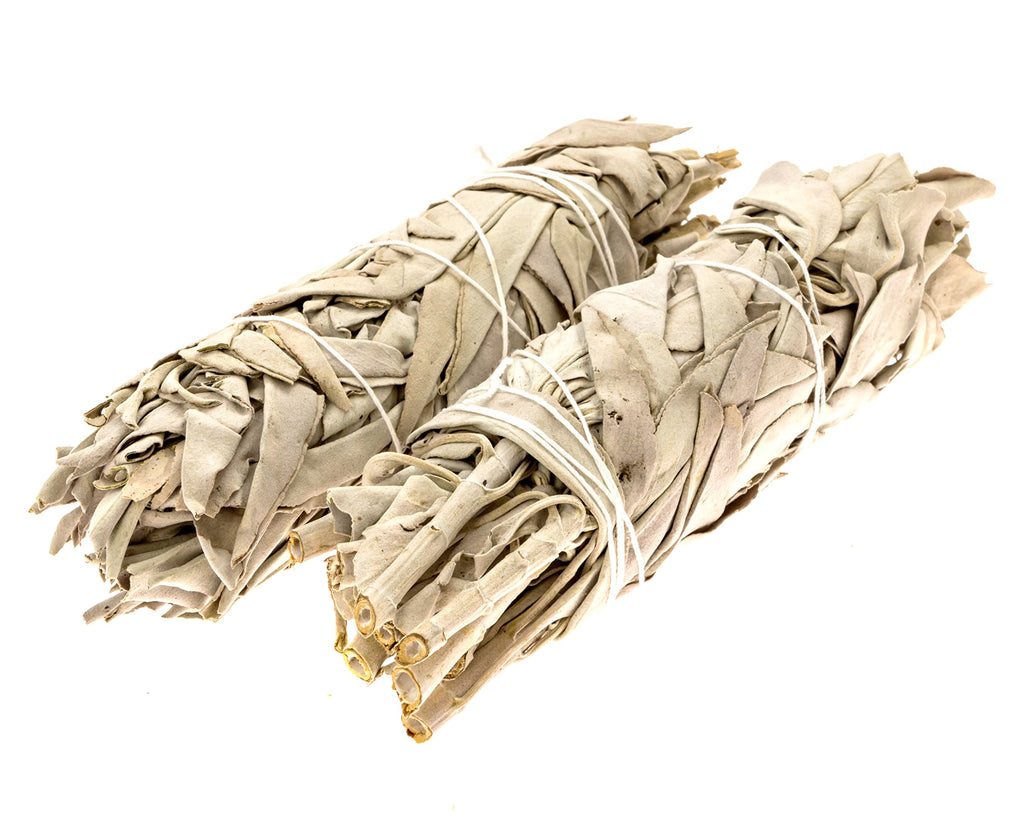 6'' White Sage Sticks - 2 Pack - Medium Smudge Incense Sticks For Spiritual Cleansing, Sage Smudge Kit Refills, Meditation, Witc