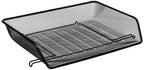 Lorell 84154 Letter Tray, Side Load, 14-1/4-Inch X10-3/4-Inch X3-Inch , Black Mesh