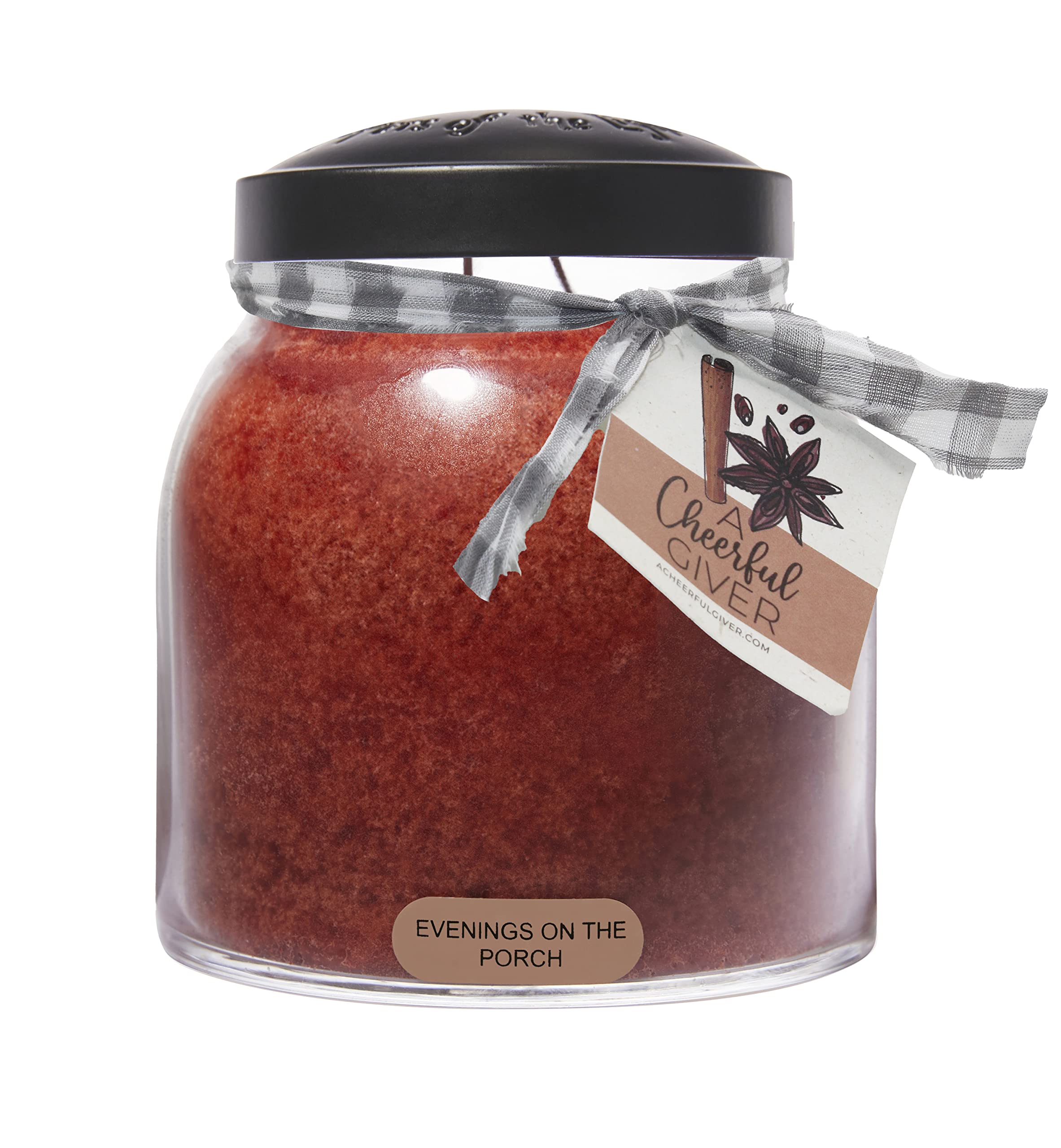 A Cheerful Giver - Evenings on the Porch - 34oz Papa Scented Candle Jar with Lid - Keepers of the Light - 155 Hours of Burn Time