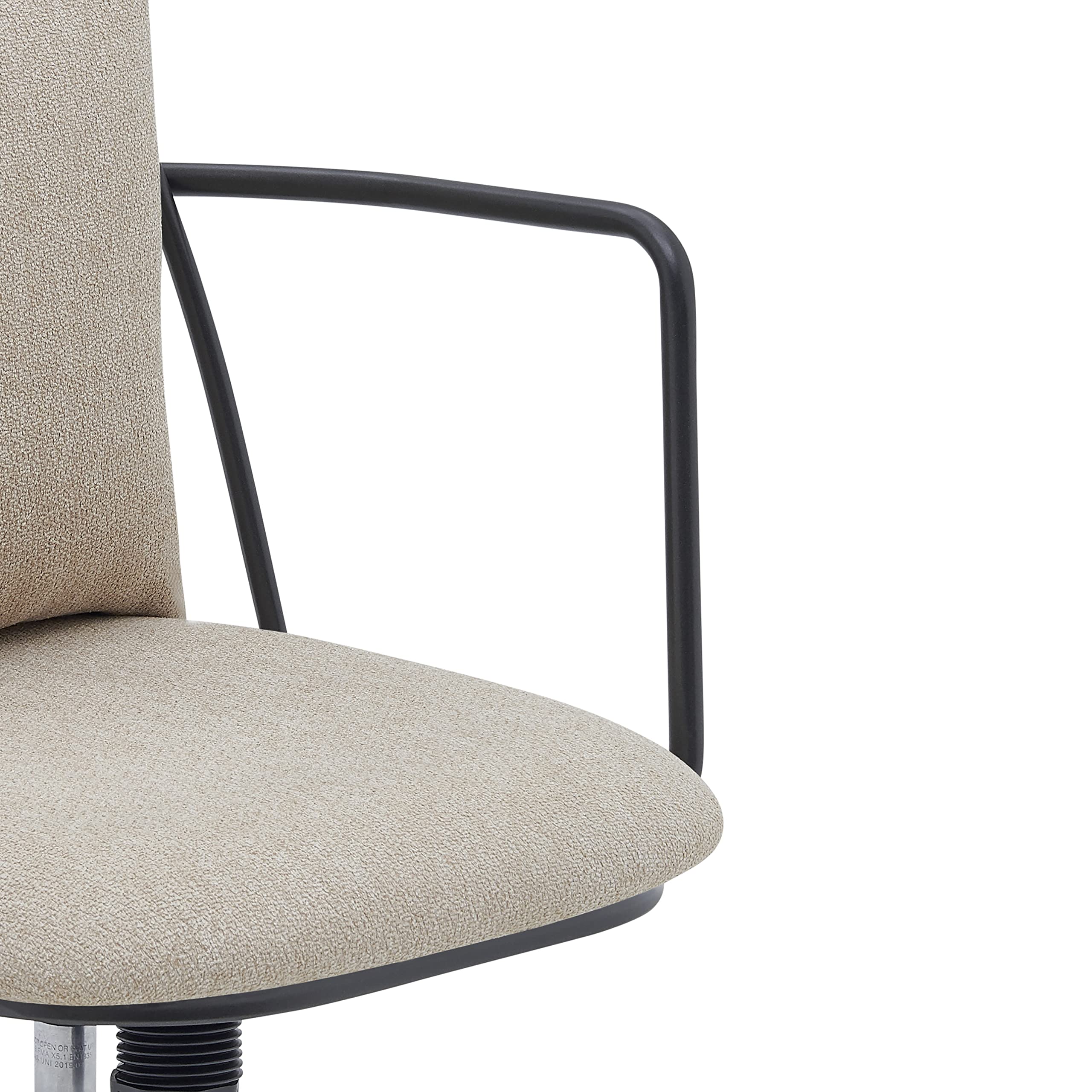 npd furniture and more Edison KD Fabric Office Chair, Beige