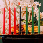 10 Inch Green Taper Candles-Set Of 4 Tapered Candle, Tall Candlesticks, Home Dinner Candle, Party, Wedding, Halloween, Christmas