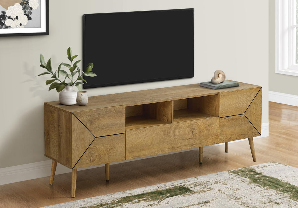 Monarch Specialties I 2753 Tv Stand, 72 Inch, Console, Media Entertainment Center, Storage Drawer