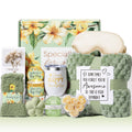 Birthday Gifts For Women Self Care Gifts, Vanilla Coconut Relaxing Spa Gifts Basket Bath Set Get Well Gifts Care Package Mothers