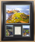 Legends Never Die PGA Cypress Point Golf Course Double Matted Photo Frame, 18 x 22