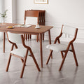 Ball & Cast Upholstered Folding Dining Chairs Set of 2, Foldable Wooden Chair 2-Pack, Portable Office Meeting-Chair for Kitchen 
