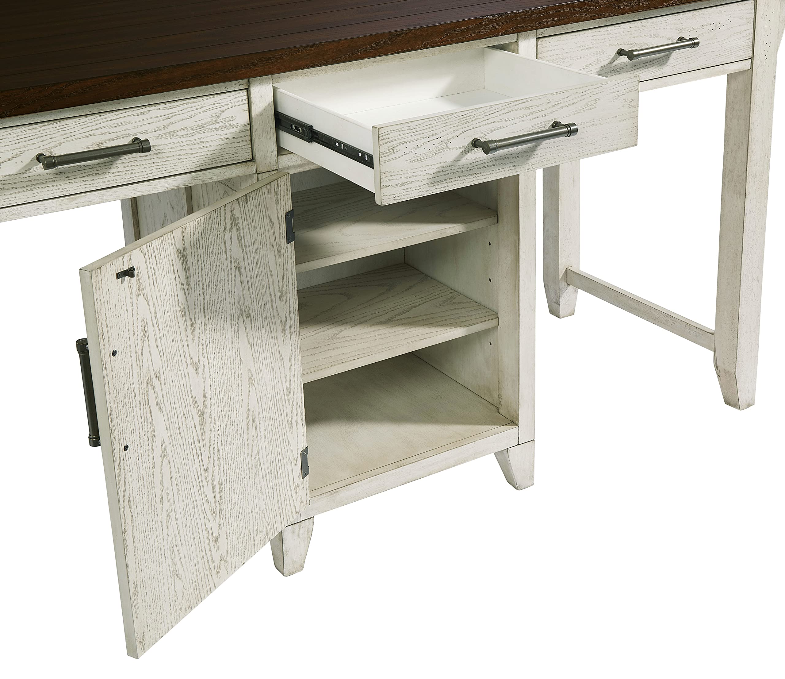 Progressive Furniture Counter Table, Brown/White