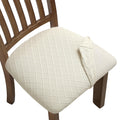 Fuloon Stretch Dining Chair Covers, Chair Seat Covers Washable Seat Cushion Slipcover Chair Cover Dining Room For Hotel, Ceremony, Banquet Wedding Party (Grey, 4)