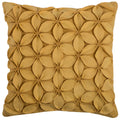 Rizzy Home | T07926 | 18"x18" Yellow/Brown/Neutral Decorative Pillow | Down Fill