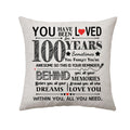 Cheers To 100Th Birthday Gift For Women Men 100Th Birthday Decoration Throw Pillow Cover Gifts For 100Th Fabulous Parents Grandp